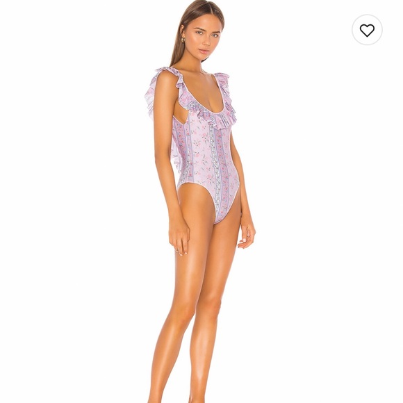 Lovers and Friends one piece swimsuit. NWT. Size XXS. Pink & floral. - Picture 2 of 5